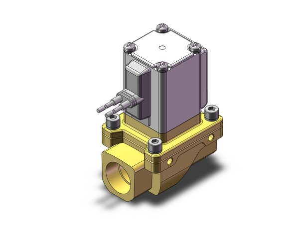 SMC VXZ242FZ1AB Pilot Op 2 Port Solenoid Valve, (N.C.)