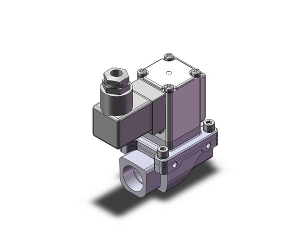 SMC VXZ242GLB Pilot Op 2 Port Solenoid Valve, (N.C.)