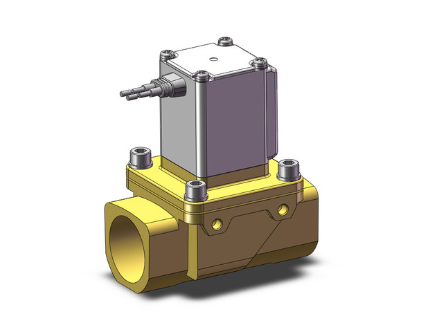 SMC VXZ260KA Pilot Op 2 Port Solenoid Valve, (N.C.)