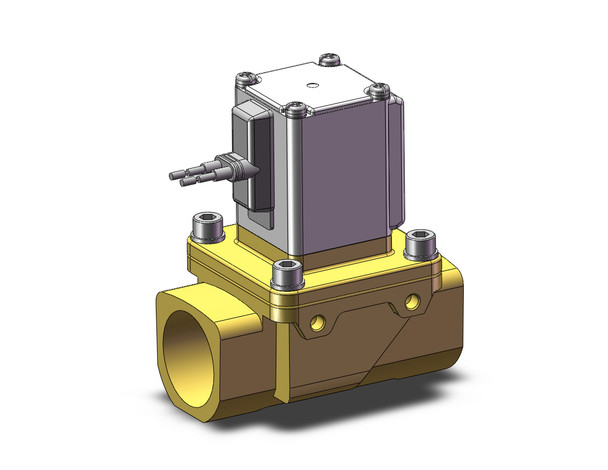 SMC VXZ260KB Pilot Op 2 Port Solenoid Valve, (N.C.)