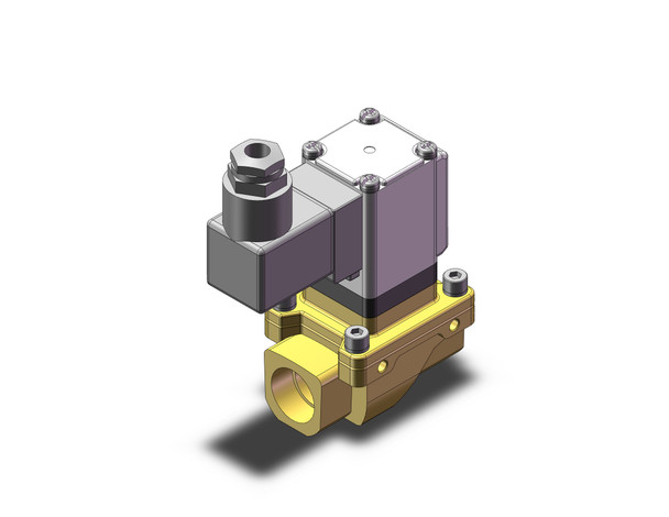 SMC VXZ2B5FJB Pilot Op 2 Port Solenoid Valve, (N.O.)