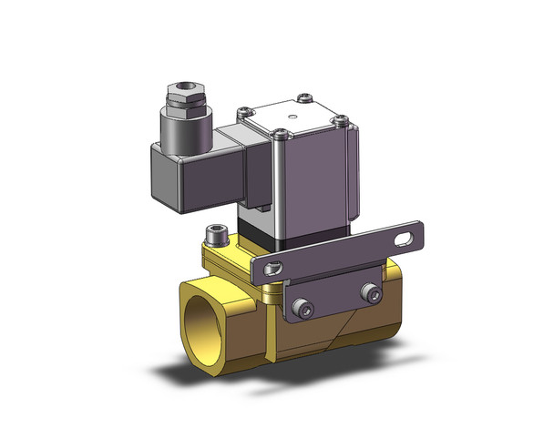 SMC VXZ2D0KZ2ABXB Pilot Op 2 Port Solenoid Valve, (N.O.)