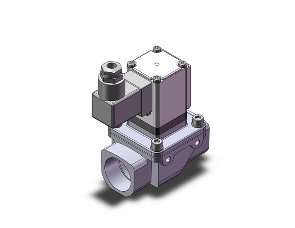 SMC VXZ2D2LGB Pilot Op 2 Port Solenoid Valve, (N.O.)