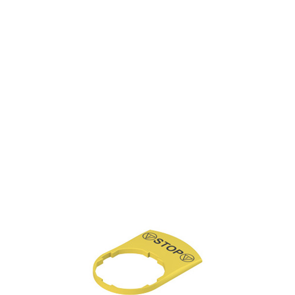 Pizzato VE TF32H5125 Yellow label with marking for laser engraving