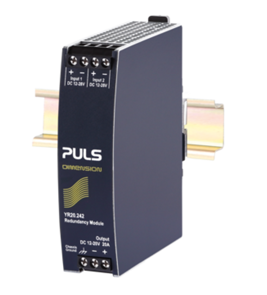 PULS YR20.242 Redundancy Module, 12-28VDC, 20A, Dual Input