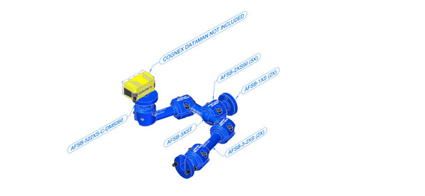 Swivellink AFSB-1102XS-CDM5060 cognex xs dataman 50 & dataman 60 dual arm kit w/ 2" links