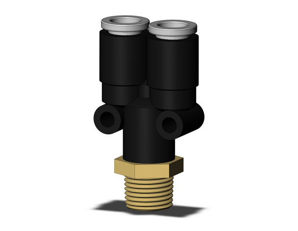 SMC KQ2U06-01AS-X35 one-touch fitting fitting, branch y Pack of 10