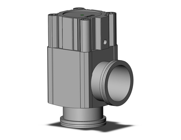 SMC XLA-63D-2 high vacuum valve aluminum, high vacuum angle valve