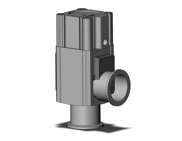 SMC XLA-40H5-2 aluminum, high vacuum angle valve