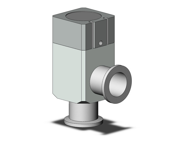 SMC XLA-25H5-2-XQ1A aluminum, high vacuum angle valve