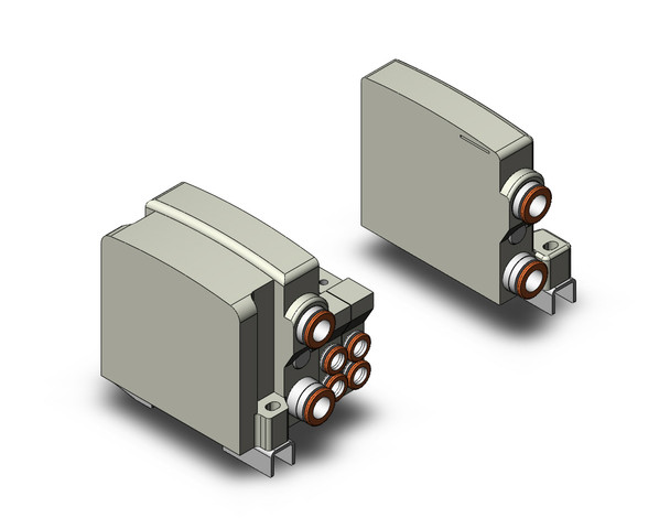 SMC VV5QC11-08N7SEAN-D0 4/5 port solenoid valve vqc manifold