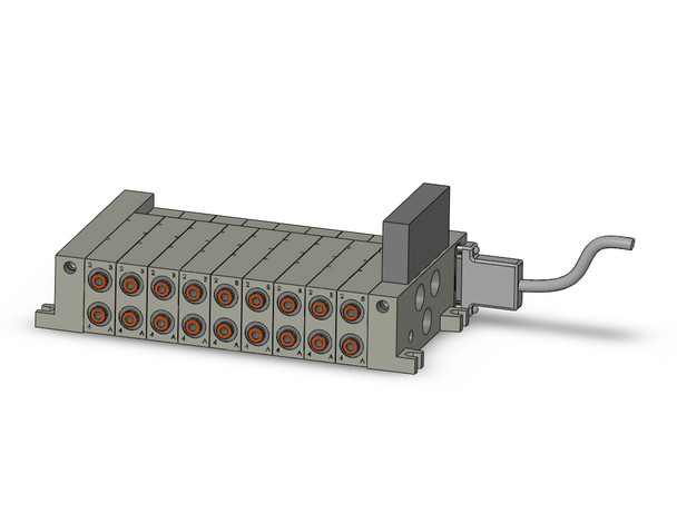 SMC VV5Q41-09N7TFU1-SU 4/5 port solenoid valve vv5q manifold