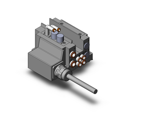 SMC SS5Y3-10L32-02DR-N7D 4/5 port solenoid valve ss5y3 2 sta manifold base