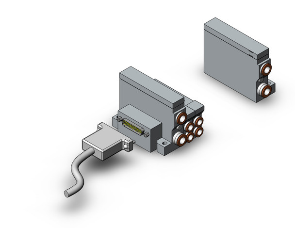 SMC VV5Q21-08N9FS1 4/5 port solenoid valve vv5q manifold