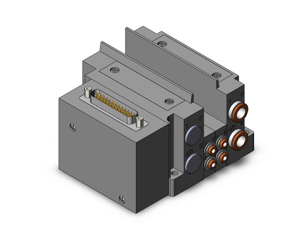 SMC SS5Y3-10FW1-02U-N1 4/5 port solenoid valve ss5y3 2 sta manifold base