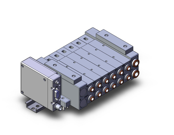 SMC SS5V3-W10S1EAND-06U-N7-D7 4/5 port solenoid valve ss5v 06 station manifold, tie-rod base