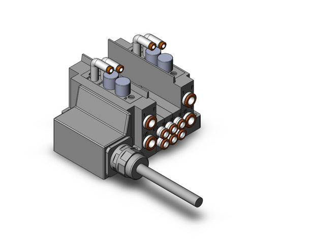 SMC SS5Y3-10L33-03BR-N7 4/5 port solenoid valve ss5y3 3 sta manifold base