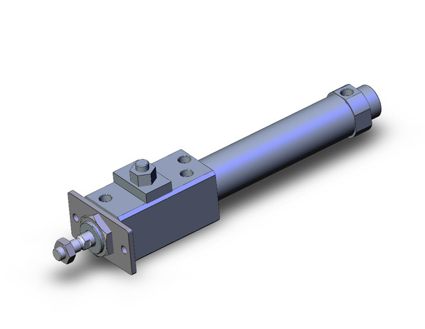 SMC CLM2F32-100-E round body cylinder w/lock cylinder, air