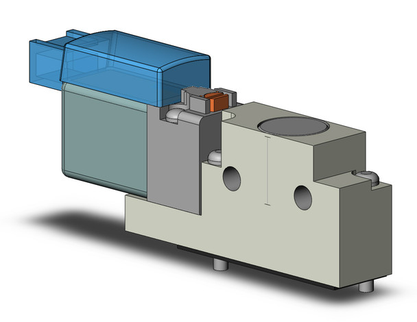 SMC VQZ115-6LOB1-CP 3 port base mounted solenoid valve