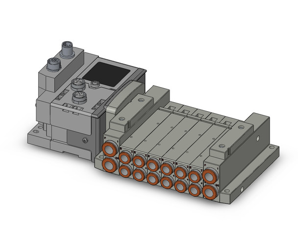 SMC SS5V2-10S6EA2ND-06B-N9 4/5 port solenoid valve 6 sta. mfld, ex600 series (ip40)