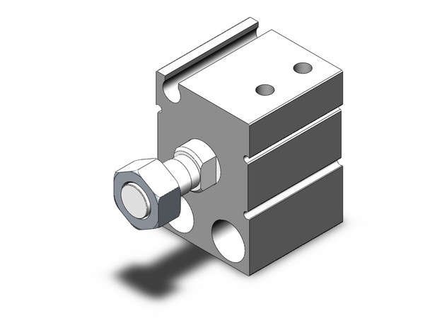 SMC CUJS16-5DM compact cylinder cyl, free mount, dbl acting