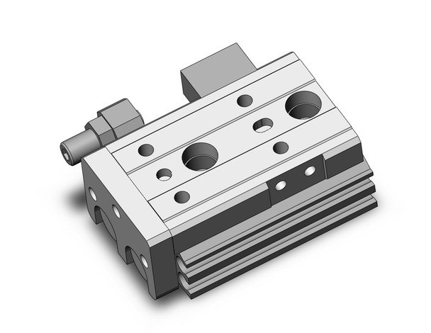 SMC MXQR6-10AS guided cylinder cyl, air slide table, reversible type