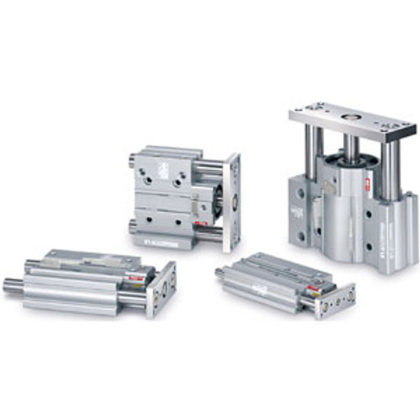 SMC MLGPM40-150Z-F guide cylinder with fine lock cylinder, mlgp, compact guide with lock