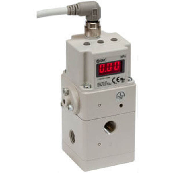 SMC ITVH2020-21N2CS4 regulator, electropneumatic hi pressure electro-pneumatic regulator
