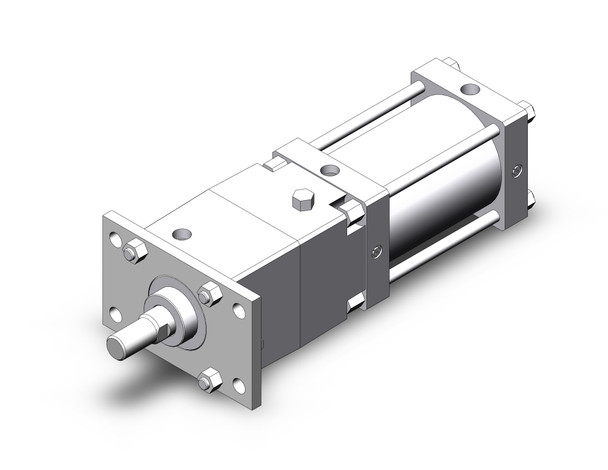 SMC CNSF125TN-150-D tie rod cylinder w/lock power lock cylinder