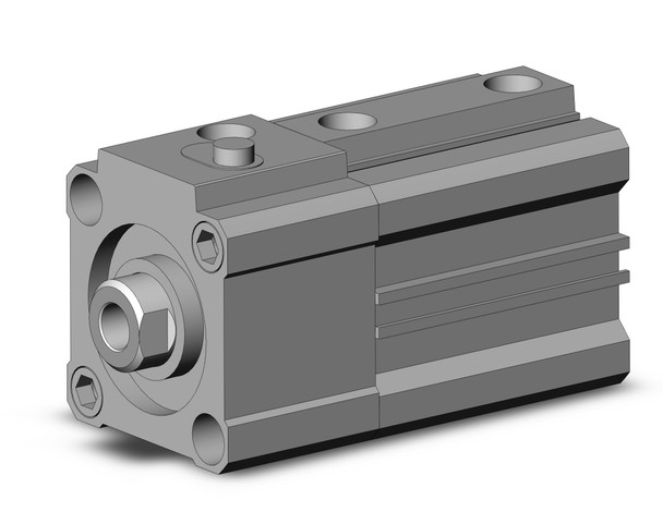 SMC CDLQA32-20D-B compact cylinder w/lock cyl, compact with lock