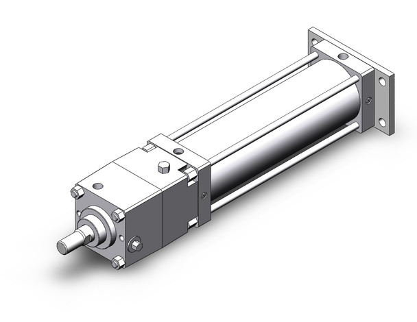 SMC CNSG125TF-400-D tie rod cylinder w/lock power lock cylinder