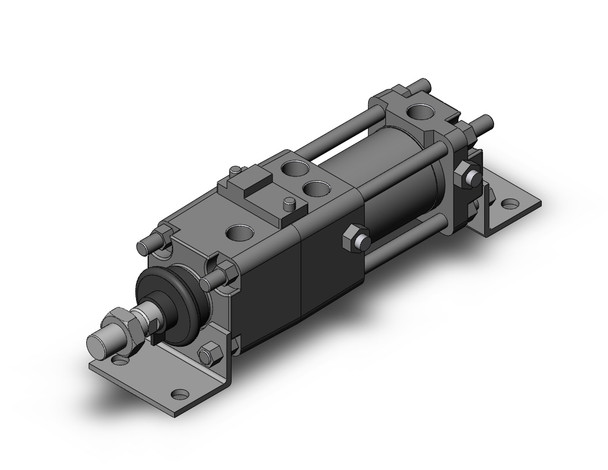 SMC CLA2L40TN-25JN-P tie rod cylinder w/lock fine lock cylinder