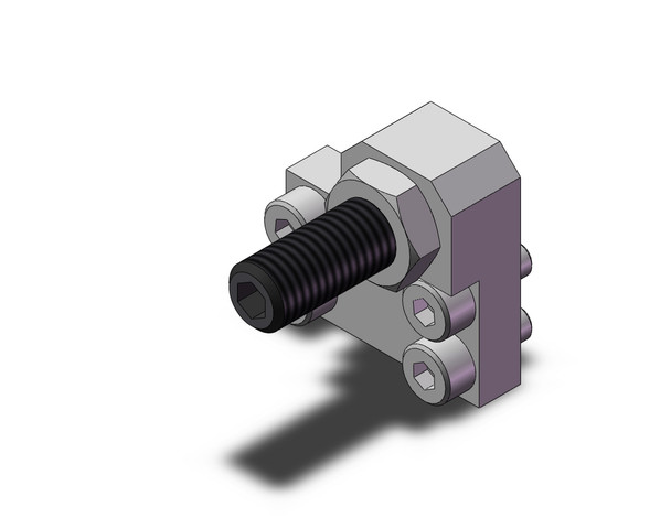 SMC MXQ-AT12-X11 guided cylinder stroke adjuster, retract end