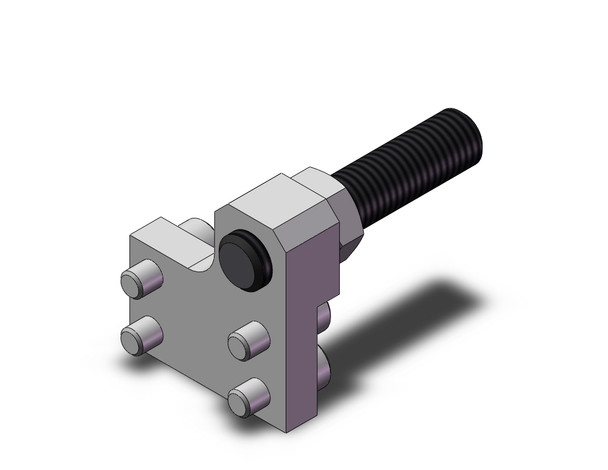 SMC MXQ-CT6L-X11 guided cylinder hard stop, retract end