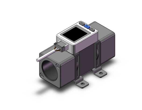 SMC PFMB7202-F06-D-RA digital flow switch 2-color digital flow switch for air