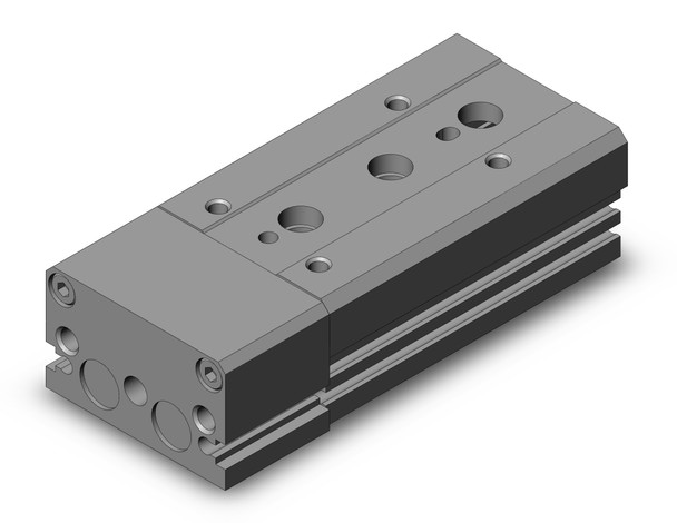 <h2>MXS, Precision Slide Table (Cross Roller Bearings) - Standard Type</h2><p><h3>The MXS is a precision slide table integrated with guides and rails combined with cross roller bearings to isolate the load bearing from the movement of the dual rods and piston seals. Rubber bumpers or shock absorbers stop the slide table and can be paired with a stroke adjuster for precise positioning; available for extend, retract, or both ends in ranges of 0-5 mm, 0-15 mm and 0-25 mm. The end lock option prevents the slide table from dropping in vertical applications, enhancing safety in the event of air pressure loss.<br>- </h3>- Bore sizes: 6, 8, 12, 16, 20, 25 mm<br>- Rubber bumper with stroke adjuster<br>- Shock absorber option<br>- End lock option in the event of air pressure loss<br>- PTFE grease or food grade grease option<br>- RoHS compliant<br>- Auto switch capable<br>- <p><a href="https://content2.smcetech.com/pdf/MXS.pdf" target="_blank">Series Catalog</a>