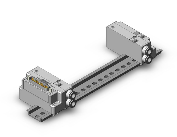 SMC SS5J3-60FD1-15B 4/5 port solenoid valve mfld, plug-in, connector type