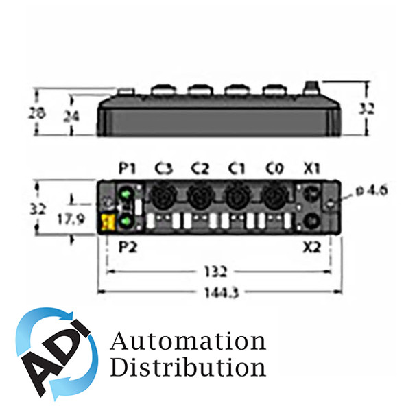 Turck TBEN-S2-4IOl Junction Box 6814024