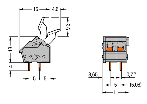 Wago 256-408/333-000 Pack of 25