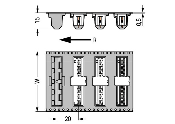 Wago 734-238/105-604/997-407 Pack of 200