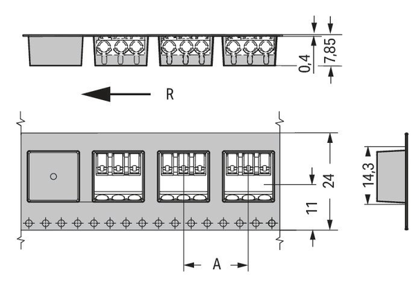 Wago 2060-1453/998-404 Pack of 550