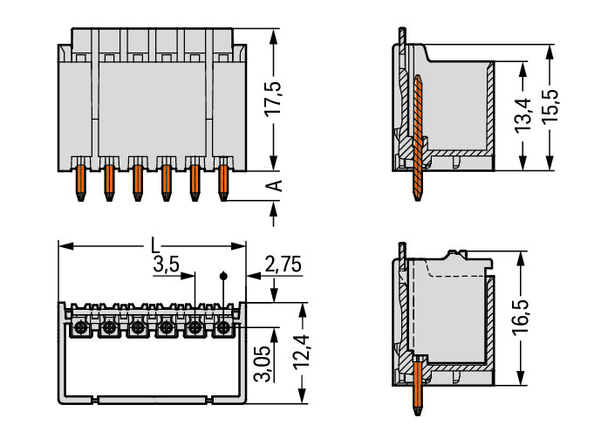 Wago 2091-1407 Pack of 100