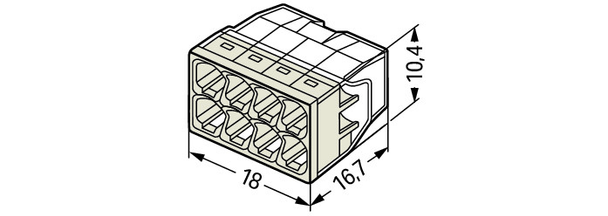 Wago 2273-208 Pack of 50