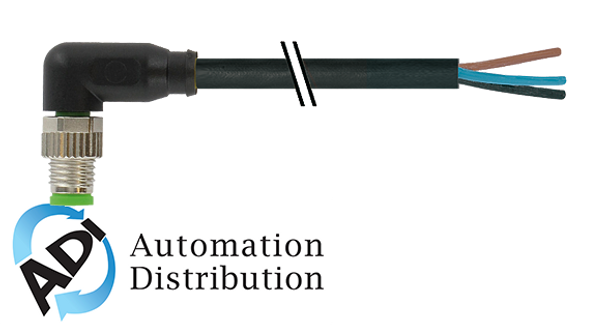 Murrelektronik 7000-08031-6110030 m8 male 90?? with cable, pvc 4x0.25 bk ul/csa 0.3m