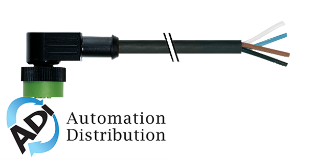 Murrelektronik 7050-12341-6140150 mq12 female 90?? with cable, pvc 4x0.34 bk ul/csa 1.5m