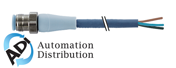 Murrelektronik 7024-12001-3150150 m12 male 0?? with cable f+b pro, tpe-s 3x0.34 bu ul robot+drag chain 1.5m