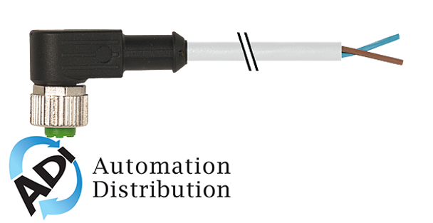 Murrelektronik 7000-15021-4140060 m12 female 90?? with cable cube67, pur-ob 2x0,5 grey ul,csa+drag chain 0,6m