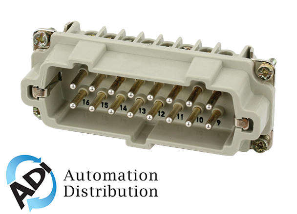 Murrelektronik 70MH-ES016-FS03020 b16 male 16-pole, screw t., 500 v, 16 a