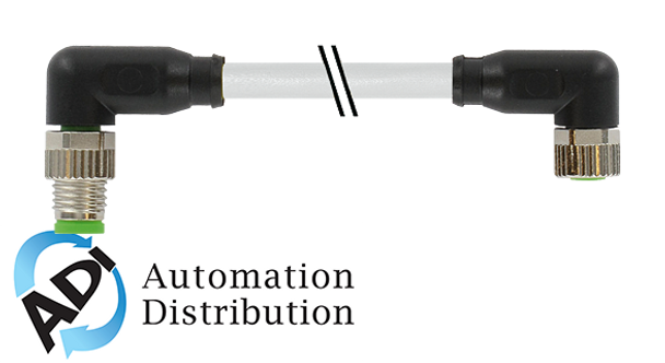 Murrelektronik 7000-88081-2500030 m8 male 90?? / m8 female 90??, pur 3x0.25 gy ul/csa+robot+drag chain 0.3m