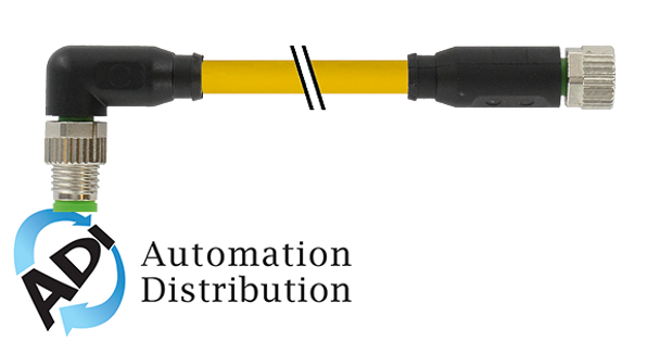 Murrelektronik 7000-88061-0500060 m8 male 90?? / m8 female 0??, pur 3x0.25 ye ul/csa+robot+drag chain 0.6m